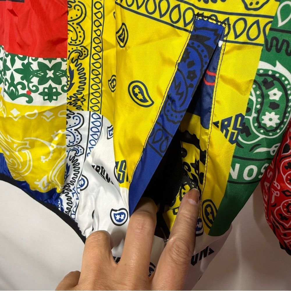 Reason Bandana Print Anorak Jacket Men's Small Half Zip Pullover Multicolor S - Picture 4 of 13